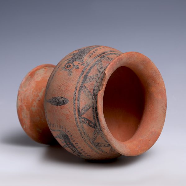 Ancient Persian Terracotta Jar with Zoomorphic Figures