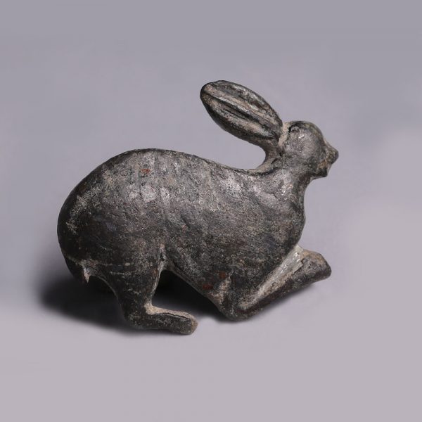 Ancient Romano-British Bronze Rabbit Brooch