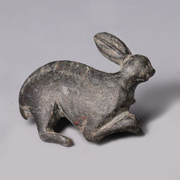 Ancient Romano-British Bronze Rabbit Brooch