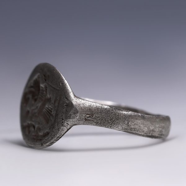 Early Byzantine Silver Ring with Virgin Hodegetria