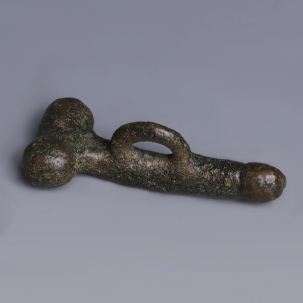 Romano-British Bronze Phallic Pendant