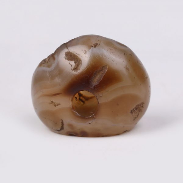 Sassanian Agate Stamp Seal of Gayomard Holding Two staffs
