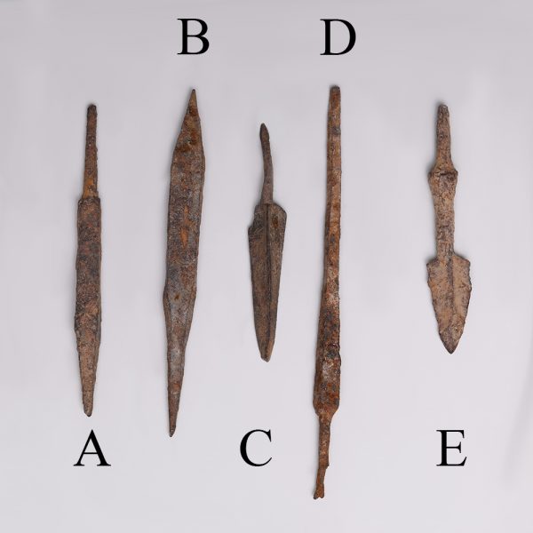 Selection of Fine Roman Period Iron Arrowheads