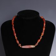 Western Asiatic Carnelian and Gold Bead Necklace