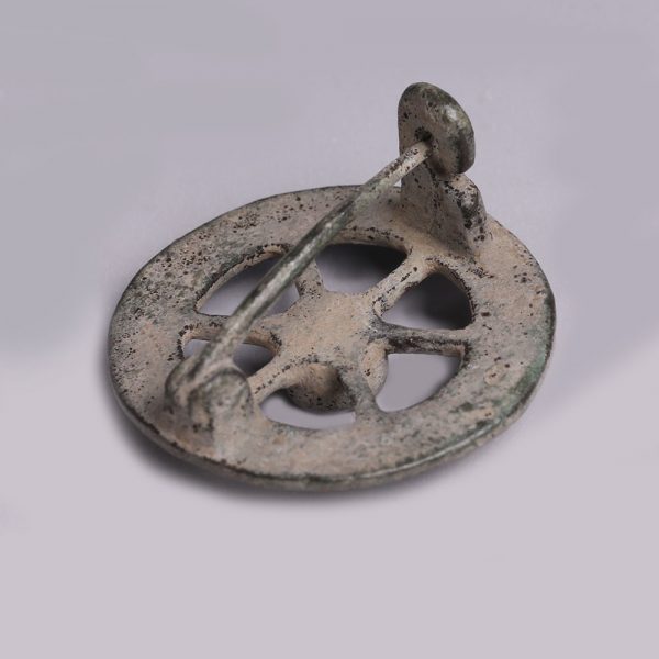 Romano-Celtic Bronze Wheel Brooch