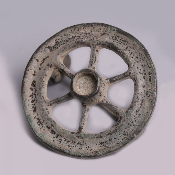 Romano-Celtic Bronze Wheel Brooch