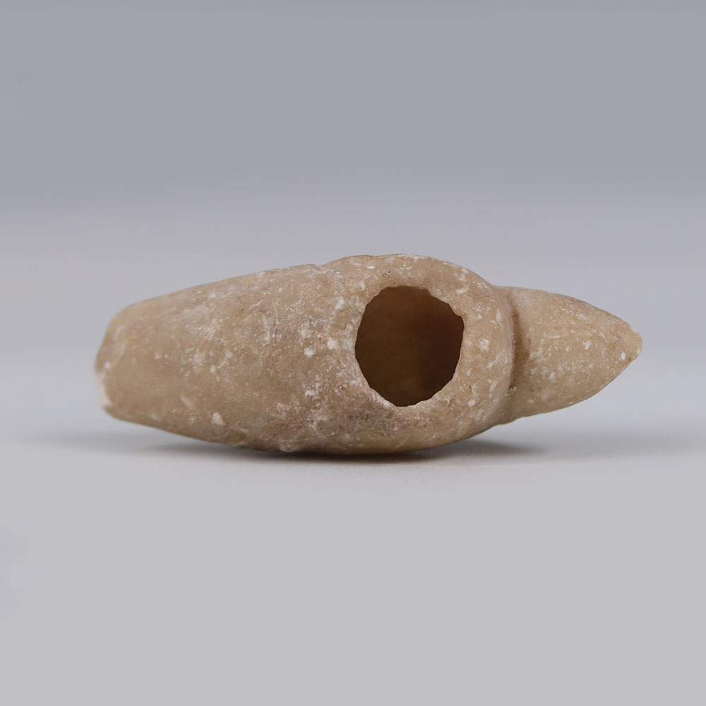 Old Babylonian Bird-Shaped Alabaster Cosmetic Vessel Old Babylonian Bird-Shaped Alabaster Cosmetic Vessel