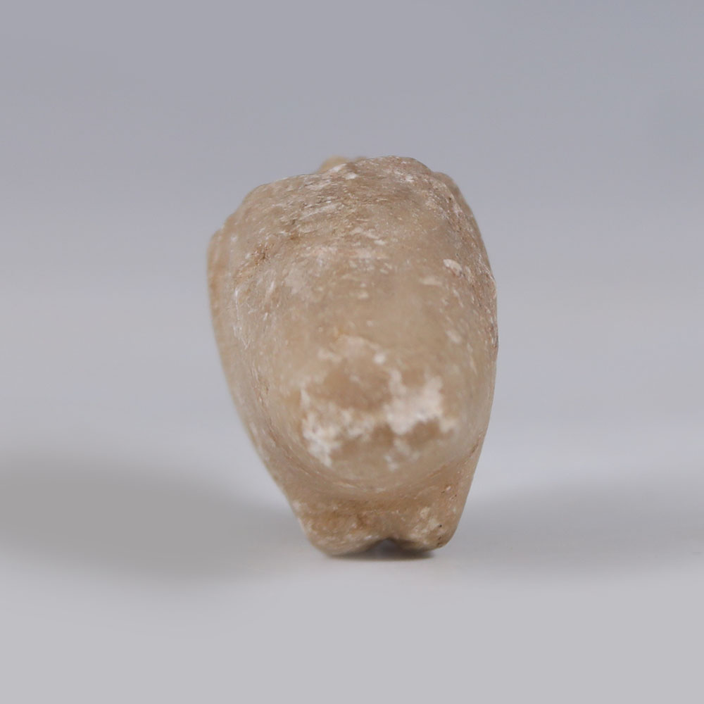 Old Babylonian Bird-Shaped Alabaster Cosmetic Vessel Old Babylonian Bird-Shaped Alabaster Cosmetic Vessel