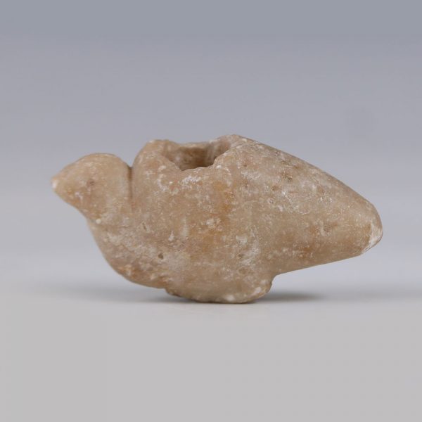 Old Babylonian Bird-Shaped Alabaster Cosmetic Vessel
