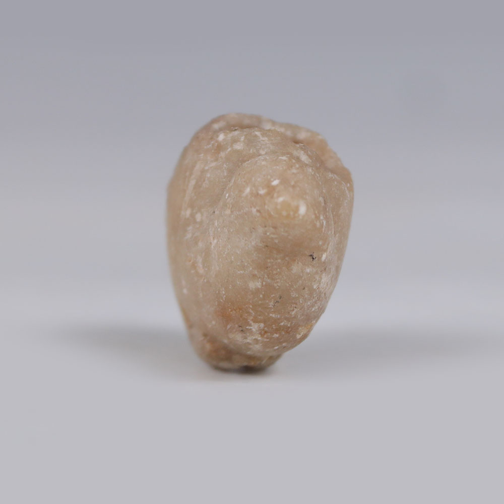 Old Babylonian Bird-Shaped Alabaster Cosmetic Vessel Old Babylonian Bird-Shaped Alabaster Cosmetic Vessel
