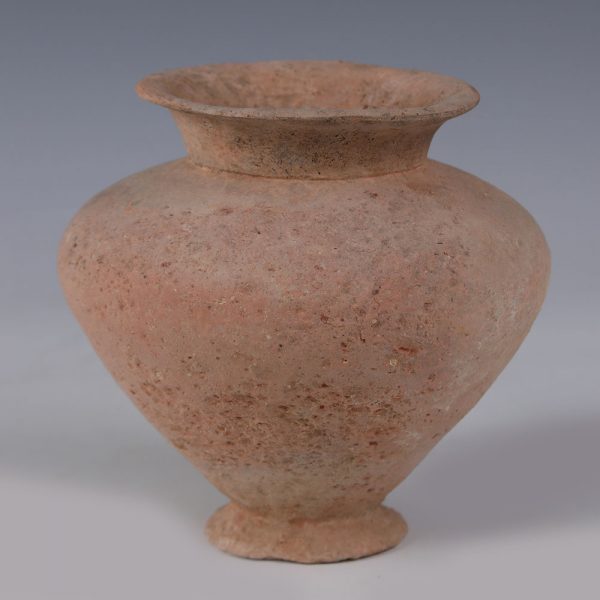 Holy Land Terracotta Piriform Jar with a Ring Base