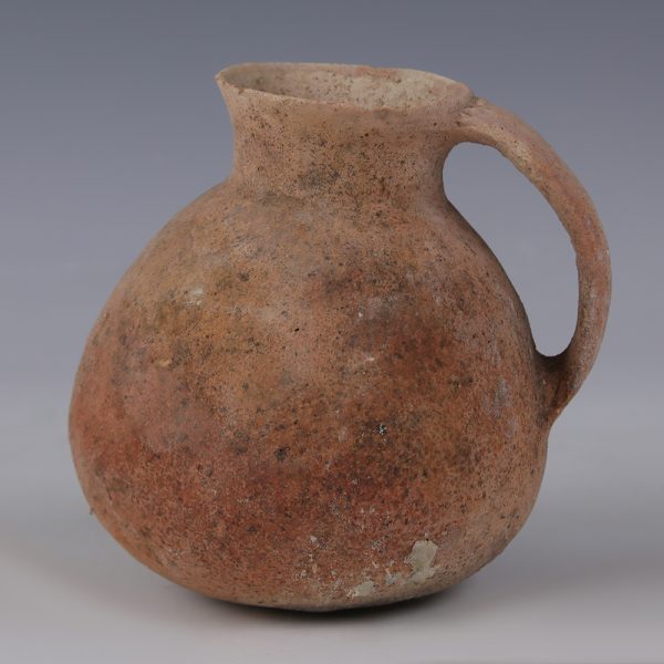 Holy Land Terracotta Juglet with a Vertical Handle