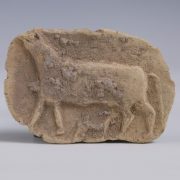 Old Babylonian Fired Clay Plaque of Zoomorphic Images