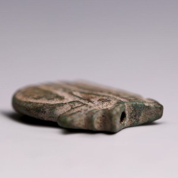 Ancient Egyptian Green Faience Wedjat Amulet