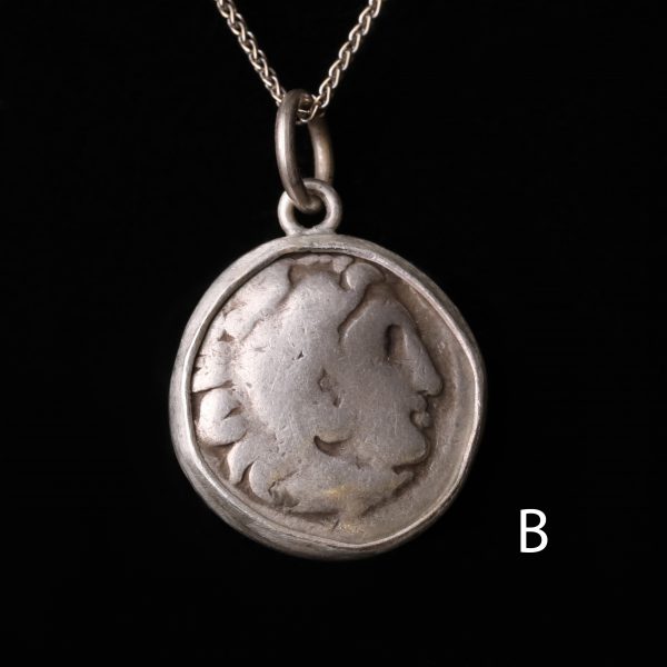 Selection of Alexander the Great Silver Drachm Pendants