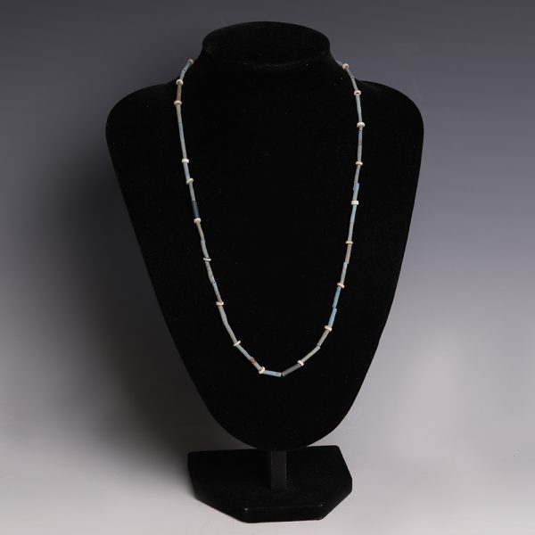 Egyptian Necklace with Blue Faience Beads