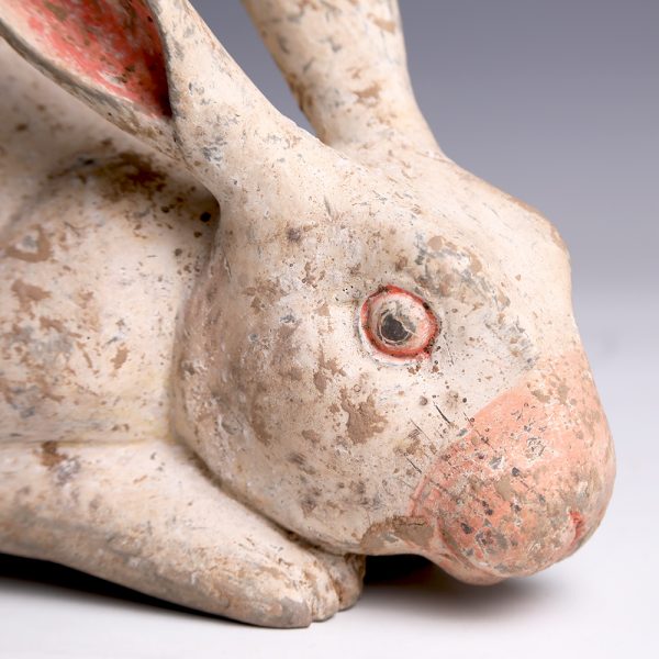 Han Dynasty Terracotta Statuette of a Rabbit