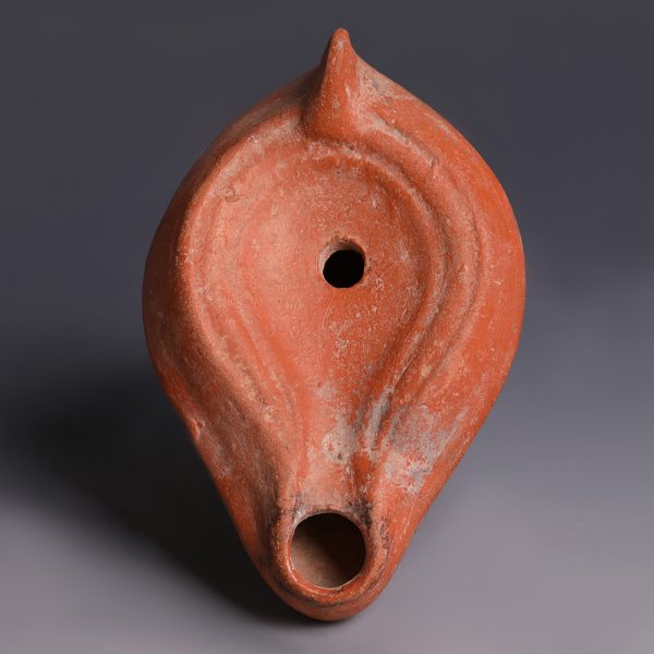 Ancient Roman Terracotta Oil Lamp from North Africa