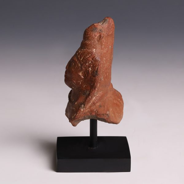 Romano-Egyptian Votive Terracotta Sphinx Head