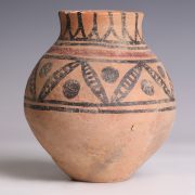 Western Asiatic Terracotta Jar with Geometric Motifs