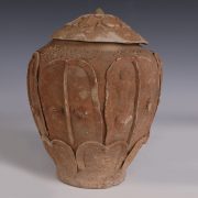 Yuan Terracotta Buddhist Reliquary Jar