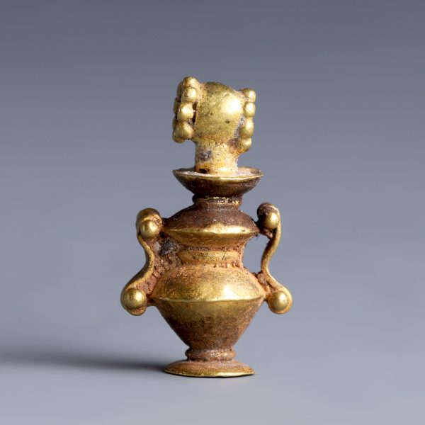 Ancient Greek Gold Miniature Amphora Pendant