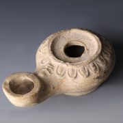 Hellenistic Oil Lamp with Face