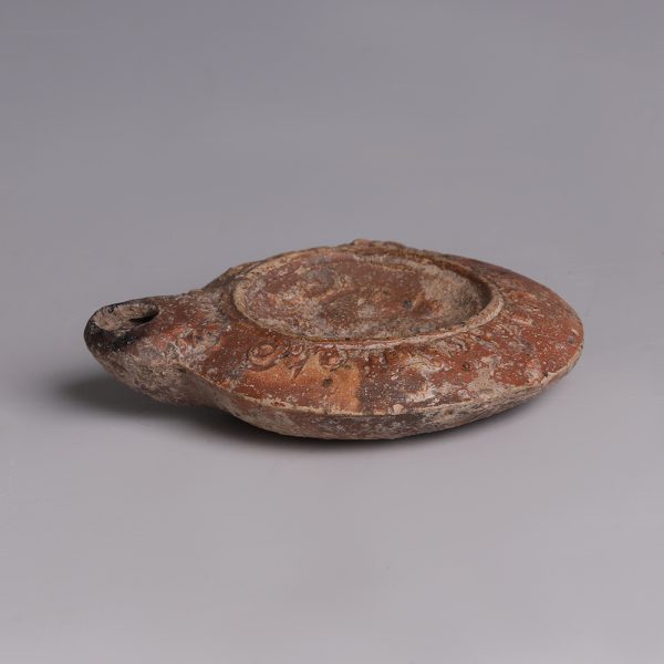 Ancient Roman Terracotta Erotic Oil Lamp