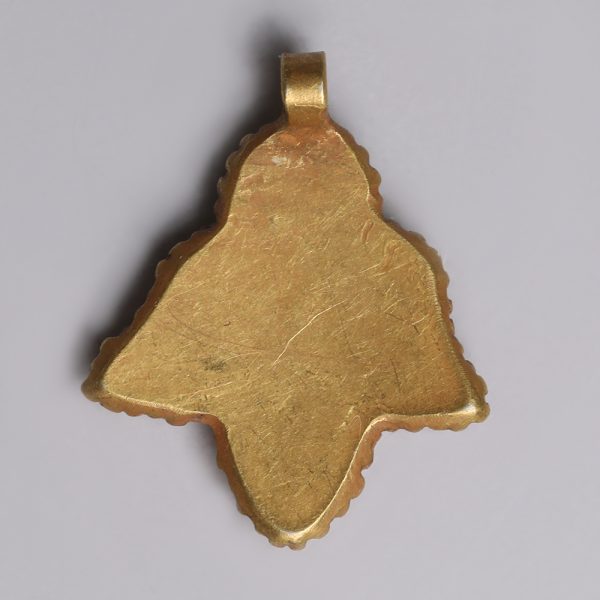 Western Asiatic Gold and Turquoise Pendant