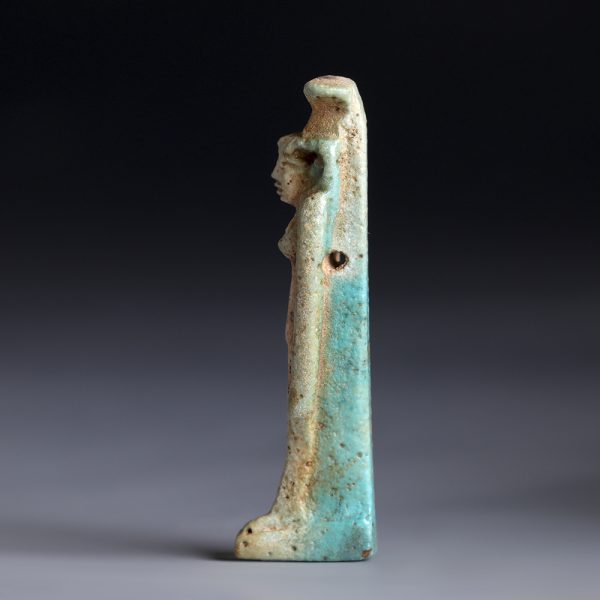 Ancient Egyptian Faience Nephthys Amulet
