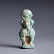 Ancient Egyptian Faience Thoth Baboon Amulet