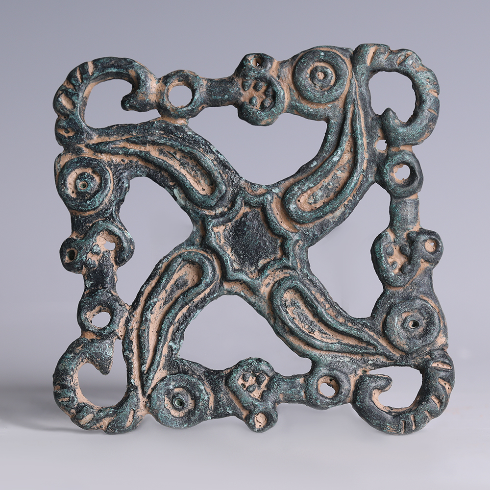 Ordos Abstract Bronze Plaque Ordos Abstract Bronze Plaque