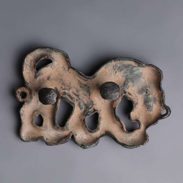 Ordos Bronze Plaque of a Lion
