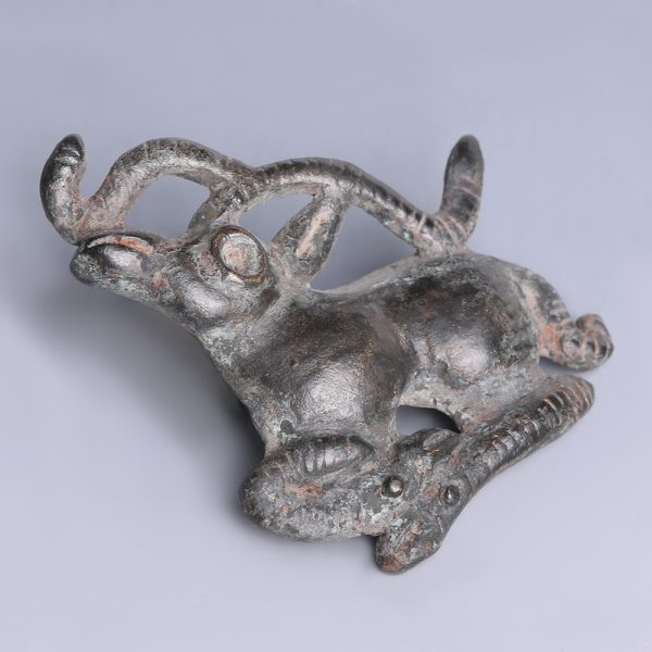 Ordos Bronze Plaque Of A Stag