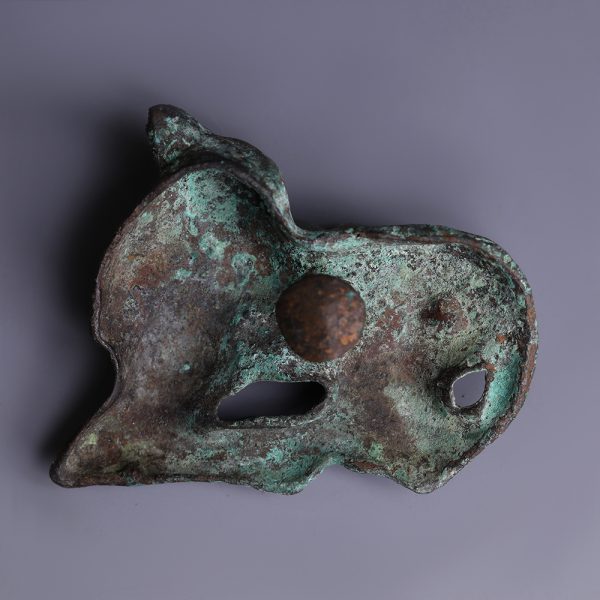 Ordos Bronze Plaque of a Recumbent Young Bull