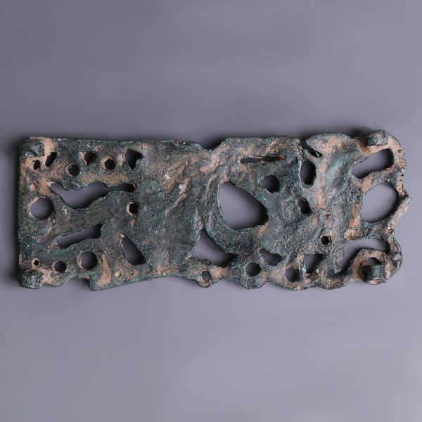 Ordos Bronze Rectangular Cast Plaque