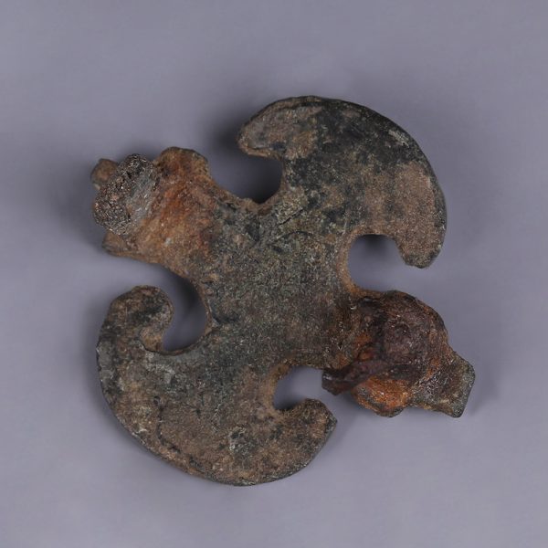 Ancient Roman Bronze Axe Brooch