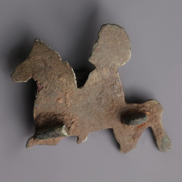 Romano-Celtic Bronze Horse-and-Rider Brooch