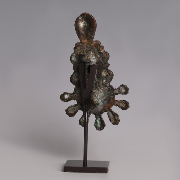 Merovingian Bronze-Gilt Headed Brooch