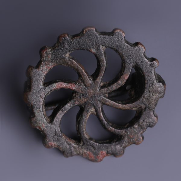 Roman Openwork Bronze Brooch