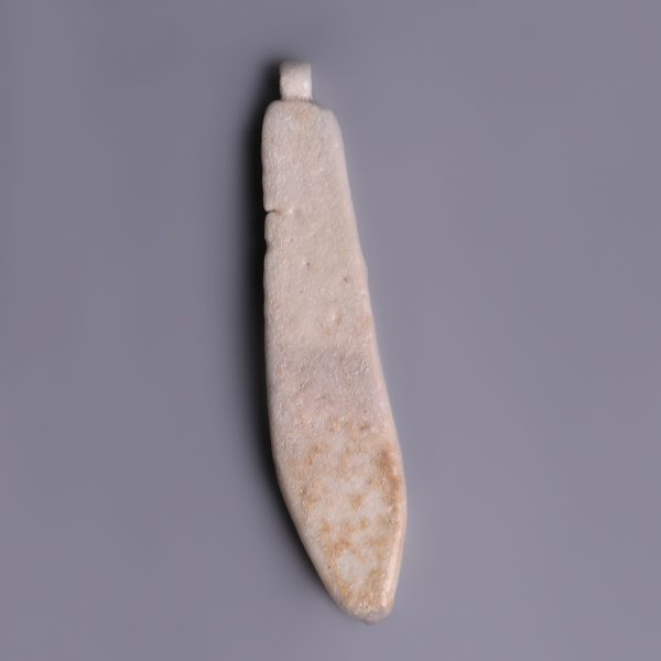 Egyptian Faience Lotus Petal Amulet