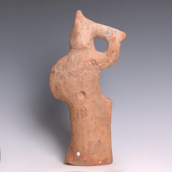 Romano-Egyptian Terracotta Oil Lamp in the form of Mars