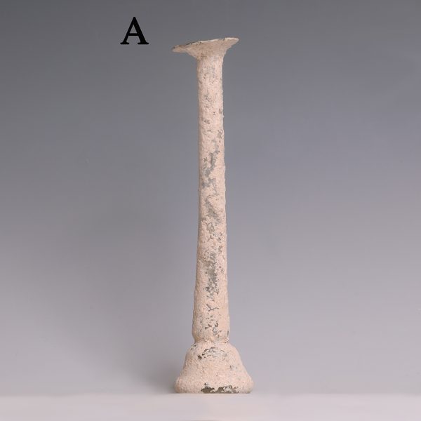 Selection of Roman Glass Candlestick Unguentaria A 3