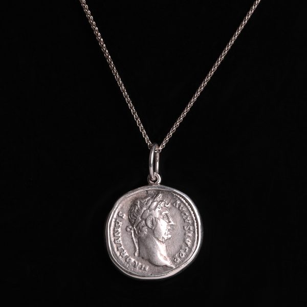 Hadrian Silver Denarius Pendant