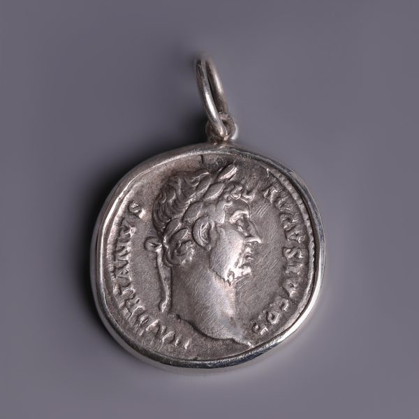 Hadrian Silver Denarius Pendant