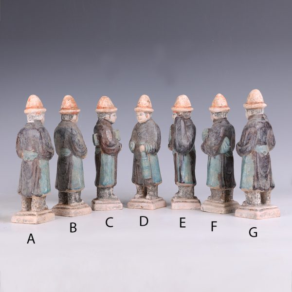 Ming Dynasty Glazed Processional Figures