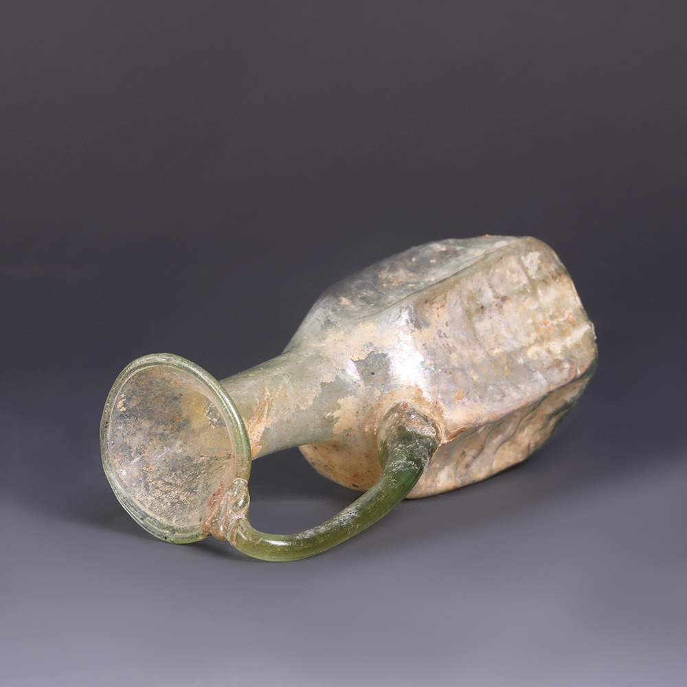 Roman Light Green Glass Jug Roman Light Green Glass Jug