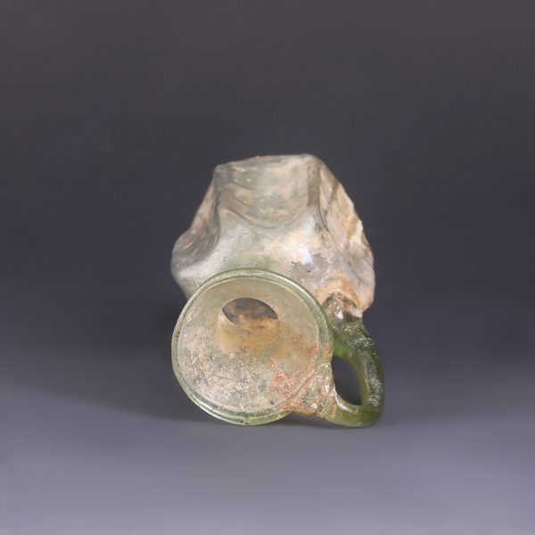 Roman Light Green Glass Jug