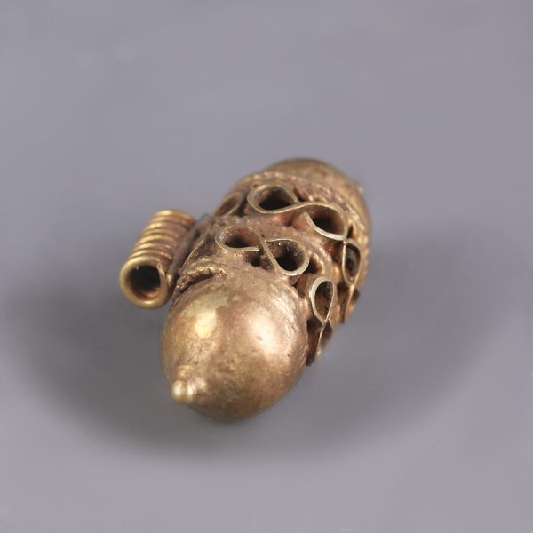 Western Asiatic Gold Pendant with Fine Openwork Design