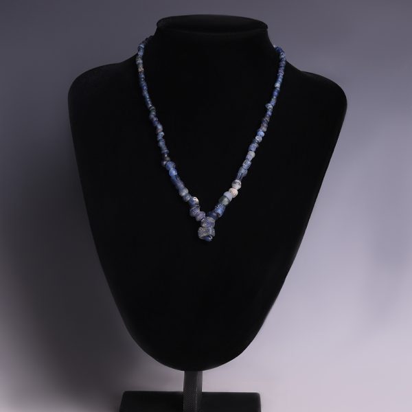 Roman Blue Glass Beaded Necklace